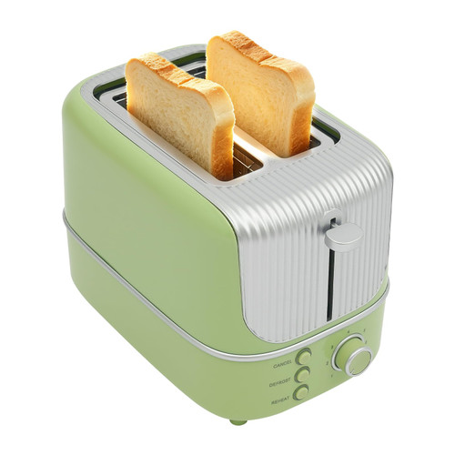 Netcoin 2-Slice Bread Toaster for Home Use, 7 Shade Settings Toaster, Green