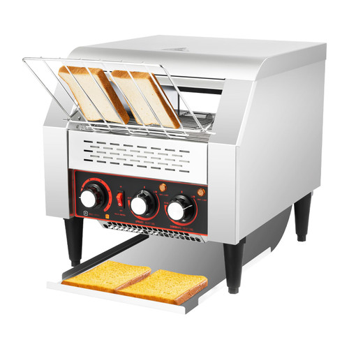 1900W Commercial Conveyor Toaster, Stainless Steel Electric Toaster