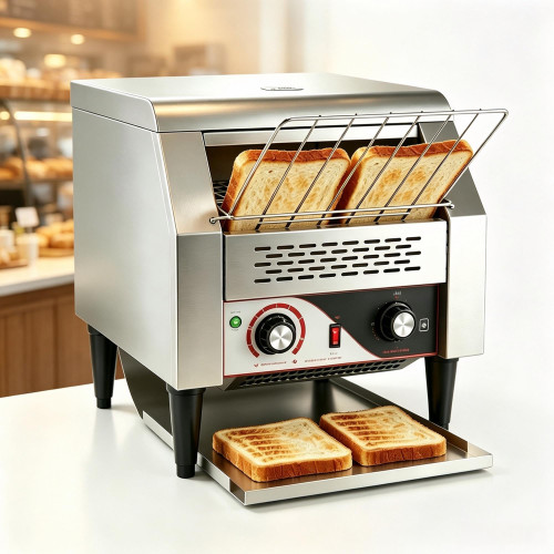 Dual-Discharge Toaster, 150/300/450 Slices per Hour Toaster