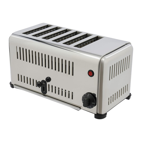 YUQXICC 6 Slice Bread Toaster,110V 6 Slot Commercial Toaster with Wide Slot