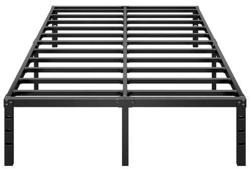 HLIPHA Metal Platform Bed Frame 14 Inch Tall,No Box Spring Needed,Full Size Bed with Heavy Duty Strong Support Slats,Easy to Assemble,Black
