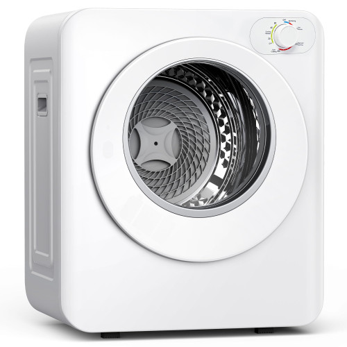 Euhomy Portable Clothes Dryer, 1.5 Cu.Ft. Portable Dryer, 850W Drying Machine with Front-Loading Stainless Steel Drum, 5 Functions, Suitable for Apartments, Dorms, RVs, Small Spaces