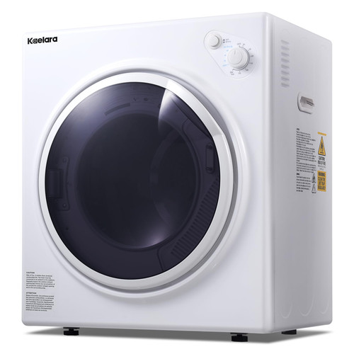 Kaelara Portable Dryers for Apartment, 3.0 Cu.ft Portable Clothes Dryer with Stianless Steel Tub, Front Load Clothes Dryer Machine for Home, Apartment, 4 Dring Mode, Auto-shutt off, 1500W