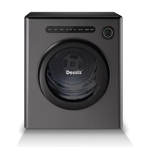 Dessiz 11LBS Clothes Dryer with Exhaust Pipe and Electric Dryers with Stainless Steel Tub, Clothes Dryer Machine for Spaces, RVs and Apartments -Grey Quiet, Sturdy and Easy to Use