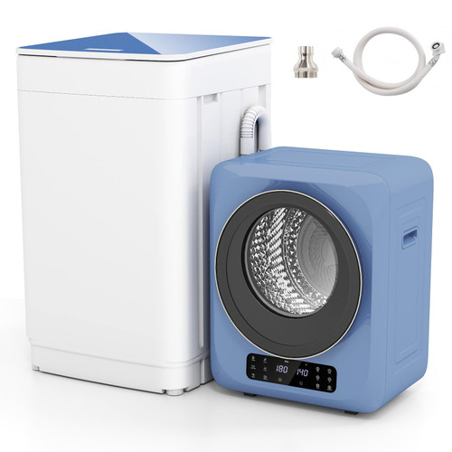 VCJ 20LBS Full-Automatic Washing Machine and 1.8 Cu.Ft Portable Clothes Dryer Combo, Built-in Boot Dryer, 7 Wash Programs, 6 Drying Modes, Compact Portable Washer Dryer Set for Apartment, Dorm, Home