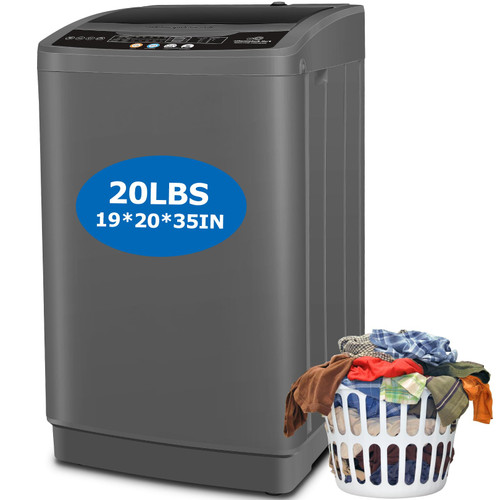 Nictemaw Portable Washing Machine, 20Lbs 2.8 Cu.ft, 480W Drain Pump
