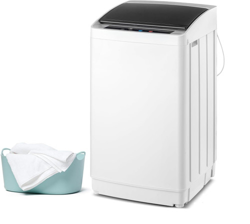 Bonnlo 17.8lbs Fully Automatic Washer, Top Load Portable Washing Machine