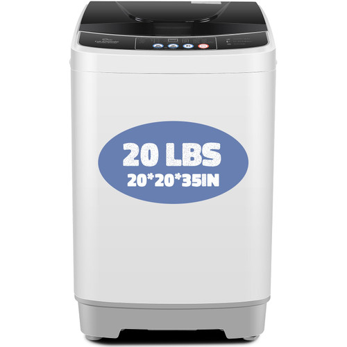 Nictemaw Portable Washing Machine for Apartment, 20Lbs 2.8Cu.ft, Drain Pump