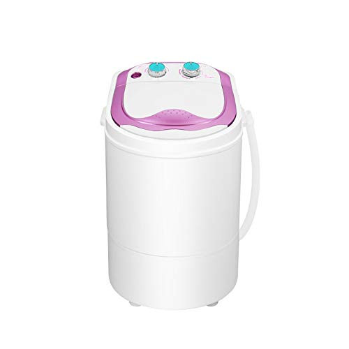 GESJKR Single Bucket Mini Washing Machine Small Eluting Socks Underwear Dormitory Household(black-JoJo's Bizarre Adventure1)