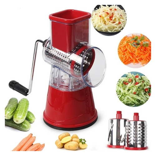 Vegetable Chopper Shredder Blender Cheese Grinder Rotary Cutter Kitchen Gadget(Blue)
