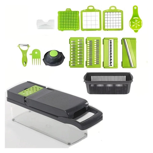 16 in 1 Multifunctional Vegetable Slicer Mandoline Cutter Chopper Grater with Container Kitchen Onion Salad Potato