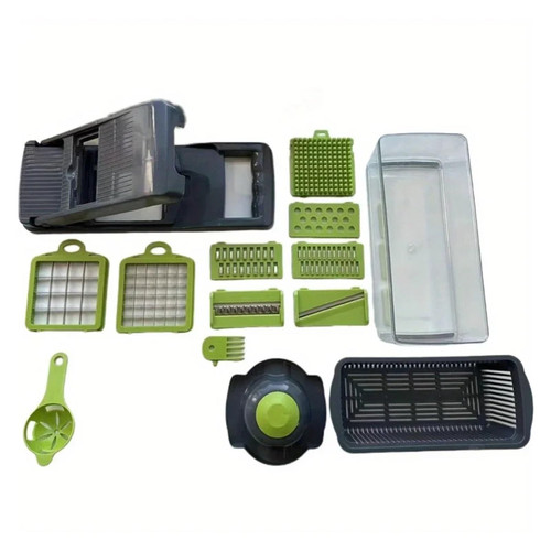 13 in 1 Vegetable Chopper Grater Slicer Dicer Cutter Handle Kitchen Items