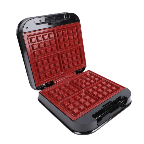 Luocute Waffle Maker Non Stick Stainless Steel 4 Slice (US Plug 110V)