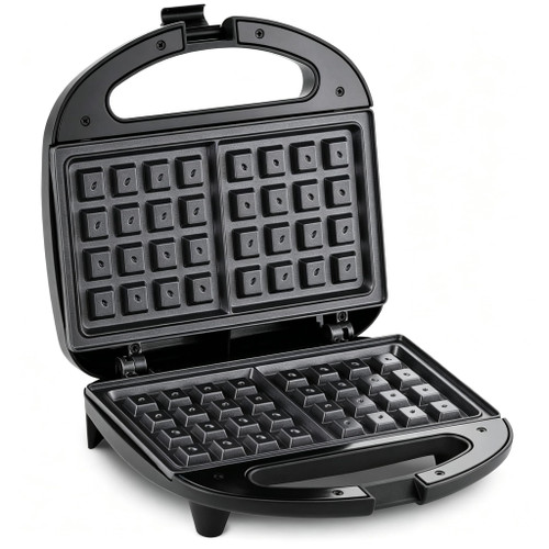 Electric Nonstick Belgian Waffle Iron Snack Maker Machine, Breakfast,