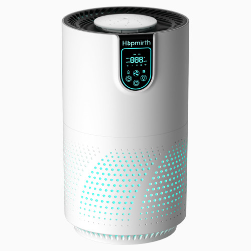 Hopmirth Upgraded Air Purifier for Home & Bedroom, H14 True Filter, PM2.5 Air Quality Sensor, Covers up to 2000 Ft², Auto & Sleep Mode, Air Purifier for Pets, Allergies, Smoke, Dust & Pollen white