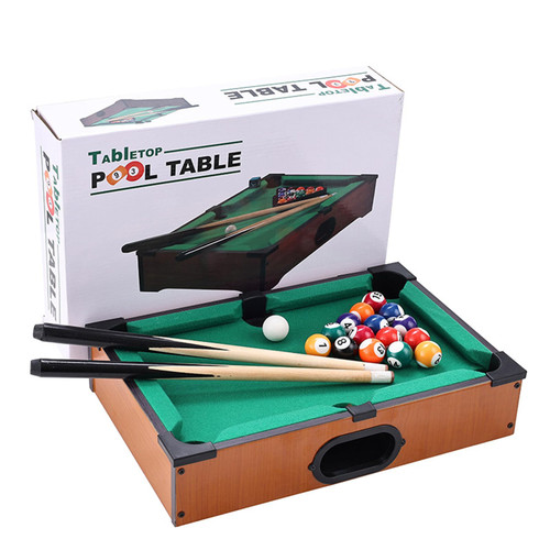 Mini Pool Table Toy – Portable Billiards Game Table for Kids & Adults, Desktop Billiard with Balls & Sticks, Family Game Night Gift for Boys Girls (Style B)