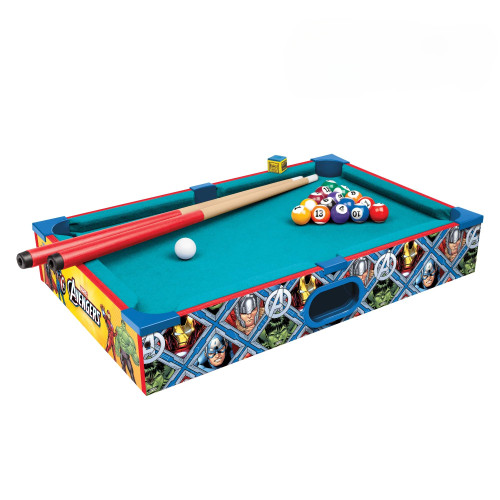 Marvel Avengers Wooden Mini Tabletop Pool Table, Kids 6+