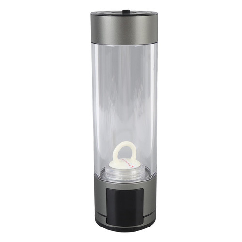 Rcniso Hydrogen Water Bottle 2 Modes Portable Hydrogen Water Ionizer Machine 400 ml for Personalized Hydration (Grey)