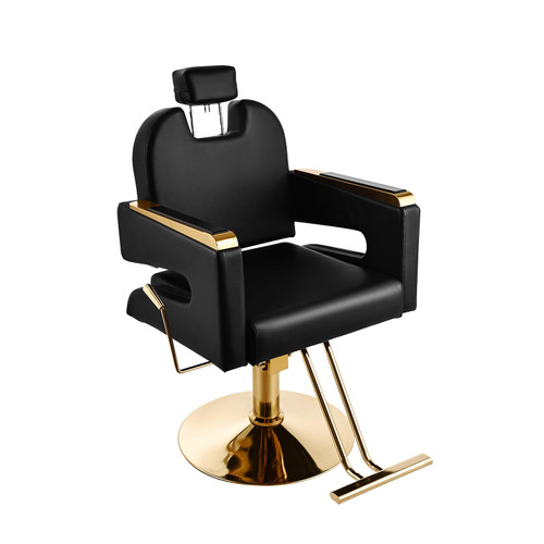 V VDLONSY Salon Chair, Barber Chair for Hair Stylist Black
