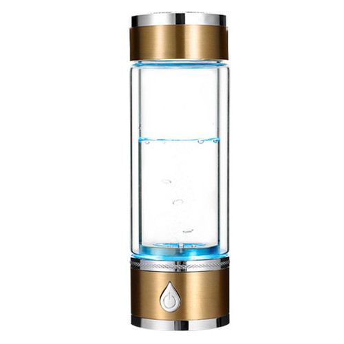 Portable 350ML Hydrogen Rich Water Bottle, Hydrogen Water Generator Ionizer with SPE Hydrogen-Oxygen Separation Technology, 3-min 1200-1500PPB for Home, Office and Travel