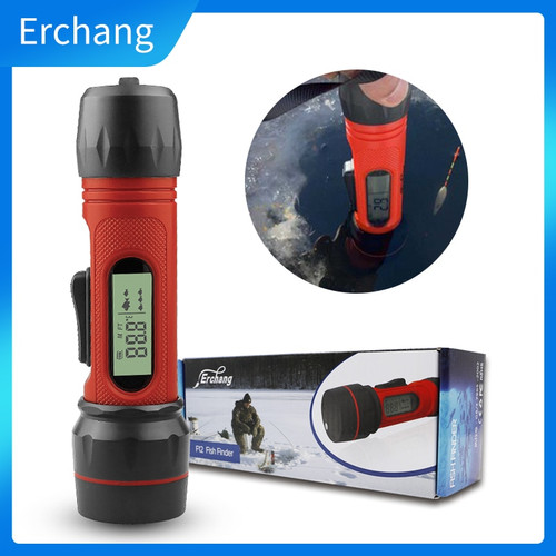Erchang F12 Portable Fish Finder 90m Depth Digital Handheld Transducer Sensor Sonar Waterproof Fishfinder For Winter 
