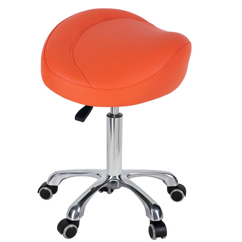 LIMKOMES Ergonomic Saddle Chair,Heavy-Duty Rolling Stool with Wheels