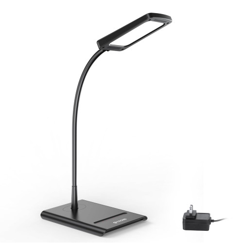 TROND Desk Lamp, Dimmable Eye-Caring Table Lamp, Memory Function, Black