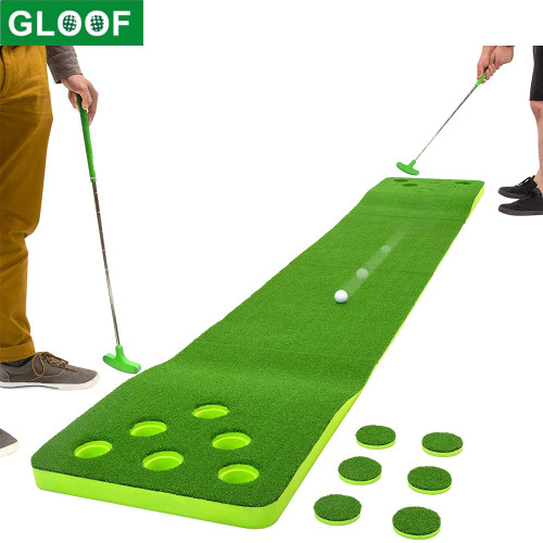 Indoor Putting Green-Includes 2 Golf Balls,2 Putters&12 cup cap-Best Backyard Game