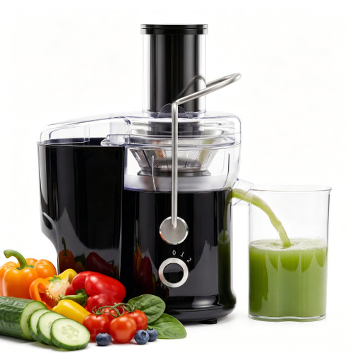 KMFurnila Juicer Machine, 2.6" Feed Chute Centrifugal Juice Extractor