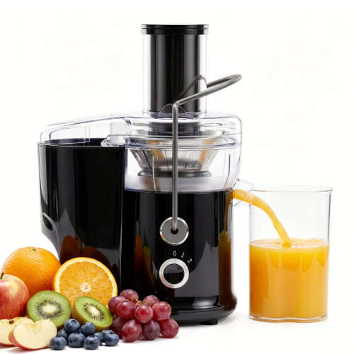 KMFurnila Juicer Machine, 2.6" Feed Chute Centrifugal Juice Extractor