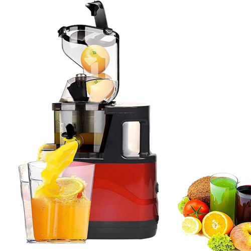 Cold Press Juicer Machine, 150W Commercial with Large Feed Chute & Reverse Function, 300Ml Capacity, Efficient Squeezing & 2 Clean Modes for Fruits and Vegetables