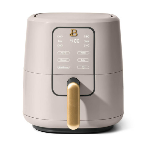 3 Qt Digital Air Fryer with Touchscreen, TurboCrisp Technology, 4 Cooking Presets, 1200W, Ceramic Nonstick (Porcini)