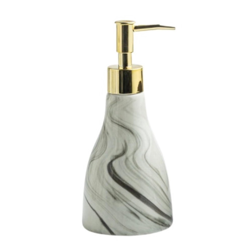 Multi Use Marble Style Hand Soap Dispenser with Pump Refillable Liquid Suitable Size(Conical)