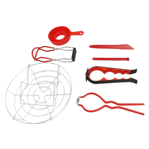 Zopsc Canning Supplies Starter Kit, 7Pcs Stainless Steel Canning Tools Set, Food Grade Kit for Home Kitchen, Ideal for Lids and Jars