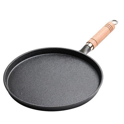 ZXPYLF Cast Iron Pot Forged Chinese Wok Non-stick Frying Pan Home Kitchen Cooking For Induction(D)