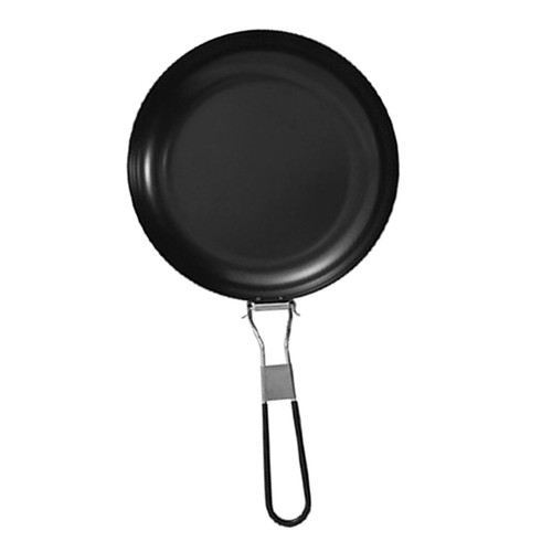 Inch Nonstick Skillet with Foldable Handle, Cast Iron Camping Pan