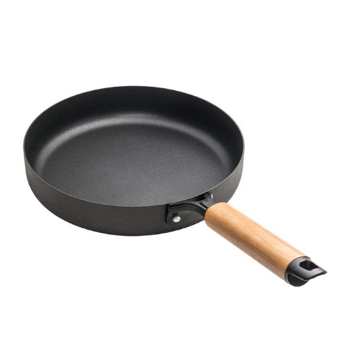 BBYYDS New Cast Iron Skillet Frying Pan Non-stick Wok Kitchen Pot Breakfast Omelette Pancake Household Cooking