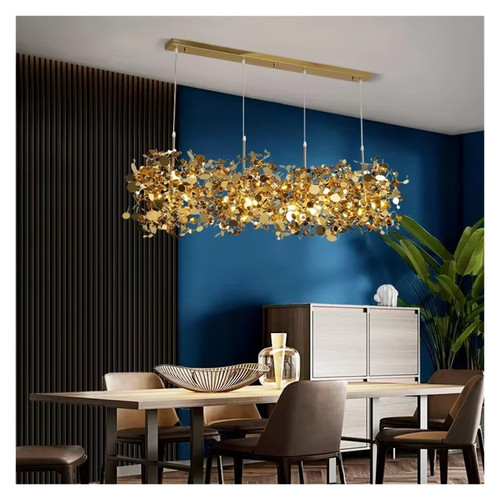 Modern Ceiling LED Chandelier Stainless Steel Lamp Home Living Room Bedroom Kitchen Hotel Chandelier Attic Indoor Lighting, Chandeliers(Gold)