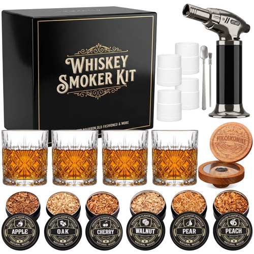 Cocktail Smoker Kit with 4 Glasses