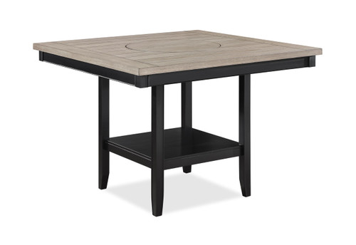 Contemporary Counter Height Dining Table with Lazy Susan