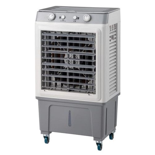 Portable Swamp Cooler w/Wheels, 2500 CFM Evaporative Air Cooler | 8 Gallon Water Tank, 3-in-1 Cooling Fan with 3 Speed, Auto Oscillation & 7.5H Timer, For Home & Commercial, 80W