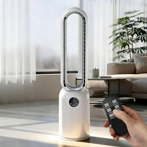 MOMOKOVA 36" Bladeless Tower Fan for Bedroom, Standing Fans with Remote
