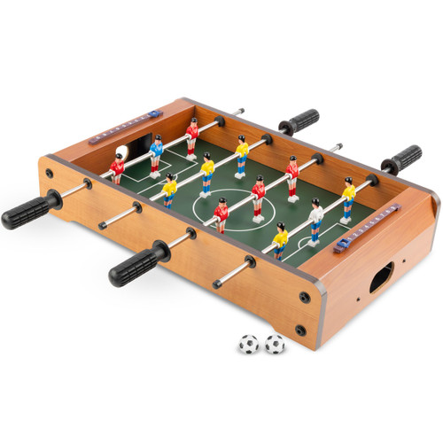 Hey Play Mini Foosball Table for Desk and Tabletop, 20” x 12”