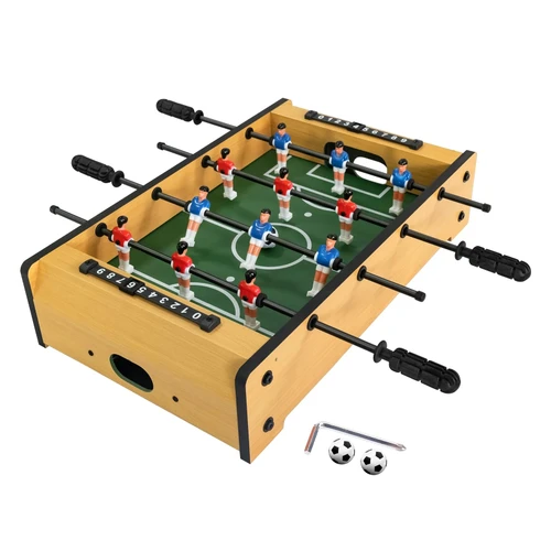 HLC 20 Inch Mini Tabletop Foosball Game Set Durable Soccer Kit for Family