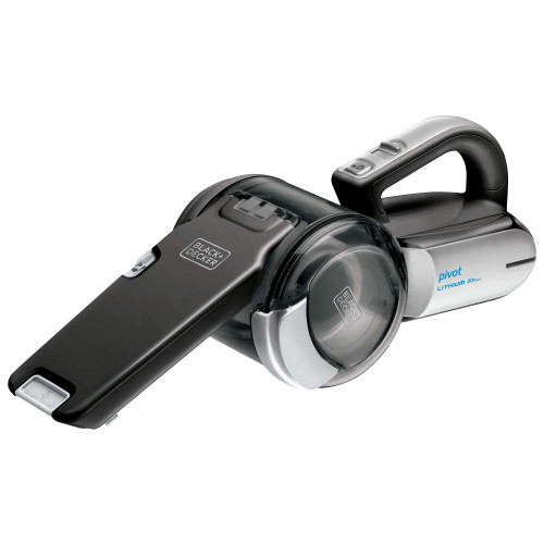 BLACK+DECKER dust buster PIVOT VAC Handheld Vacuum Cordless, Car Vacuum Portable Rechargeable, Extendible Crevice Tool and 200 Degree Pivoting Nozzle, Strong Suction, Lightweight (BDH2000PL)