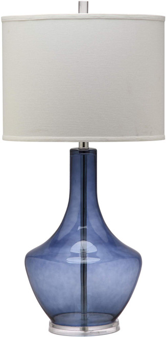 SAFAVIEH Lighting - Mercury 34.5-Inch Glass Table Lamp - Light Blue - Contemporary Tall Body Design - Ideal for Living Room, Bedroom, Entryway, Home Office - LED Bulb Included (LIT4141B)