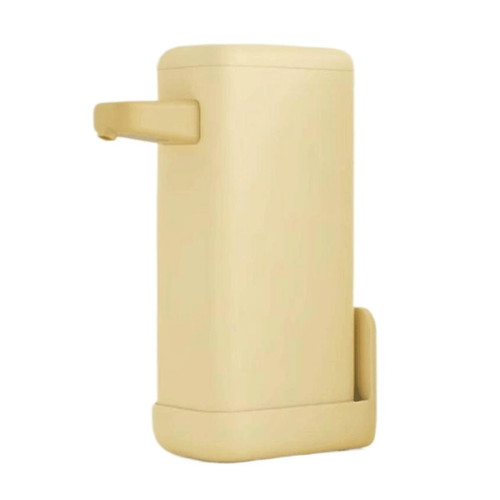 Bathroom Warm-Toned Wall-Mounted Soap Dispenser for Home Use with Three Adjustable Settings Shampoo(Yellow)