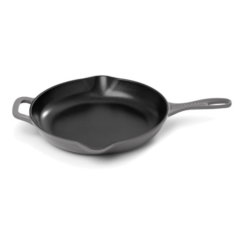 ROSSALLINI Cast Iron Skillet Frying Pan for Induction, 11.75 Inch, Oyster