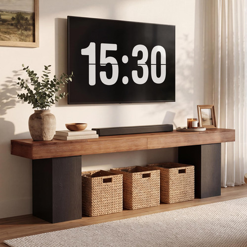 LITTLE TREE 70.87" Extra Long TV Stand for TVs up to 80 Inch