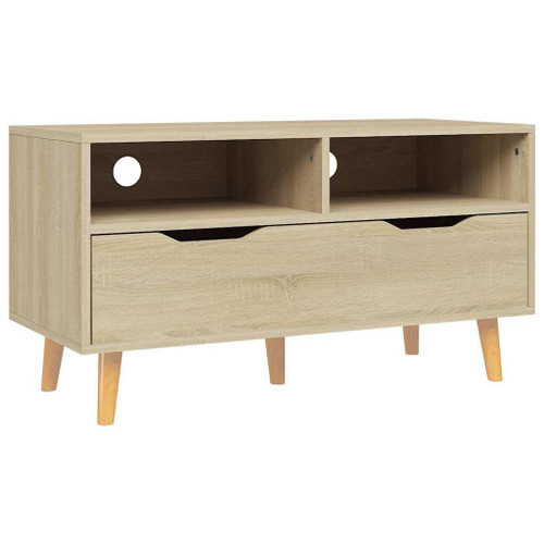 TV Stand Sonoma Oak 35.4"x15.7"x19.1" Engineered Wood